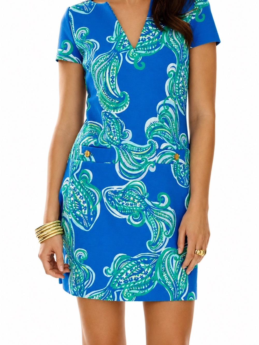 Lilly Pulitzer Layton Don't Be Koi She Got Sole Shift Dress Size